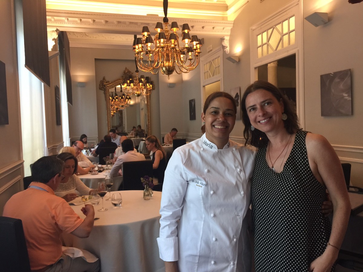 María Marte y Yanet Acosta en el restaurante Club Allard ** (Madrid). The Foodie Studies.