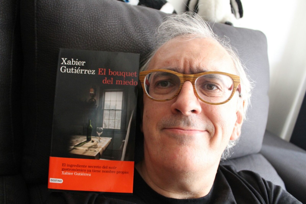 Xabier Gutiérrez y su última novela "El bouquet del miedo".The Foodie Studies.
