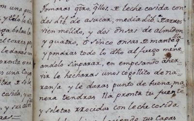 La investigadora María Paz Moreno identifica un recetario manuscrito novohispano del siglo XVIII