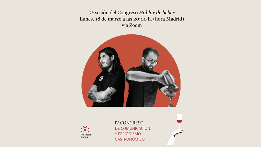 Borja Triñanes y Eme Otero conversarán sobre coctelería este lunes en el Congreso «Hablar de beber» de The Foodie Studies