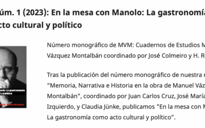 El lenguaje gastronómico de Montalbán desde una perspectiva de género en el artículo «La comunicación gastronómica y emocional de Pepe Carvalho»