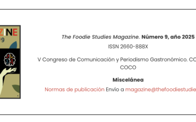 Número completado de The Foodie Studies Magazine para 2025. Se abre periodo de envíos de artículos, reseñas y entrevistas para 2026